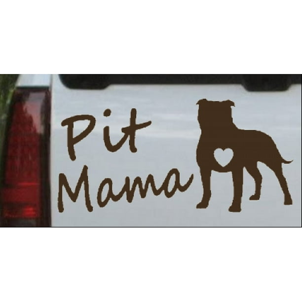 Pit Bull Mama Dog Car or Truck Window Laptop Decal Sticker 6X3 Pit Bull Mama Dog Car or Truck Window Laptop Decal Sticker 6X3